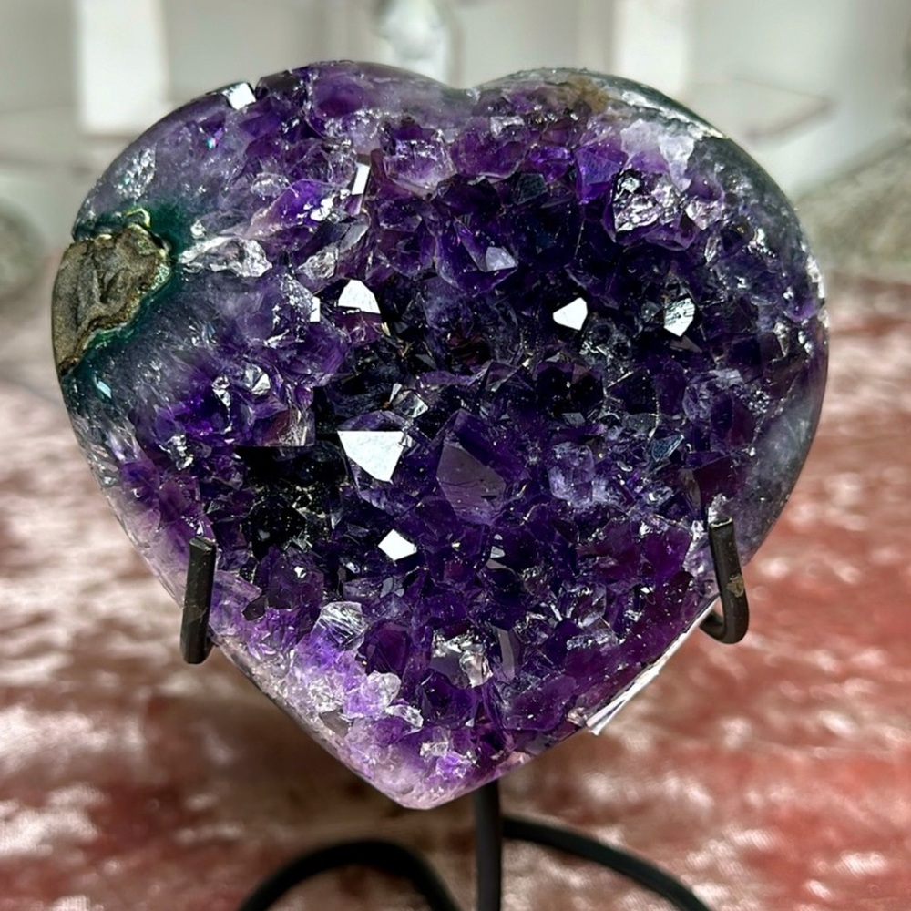 Amethyst Heart Crystal Decor